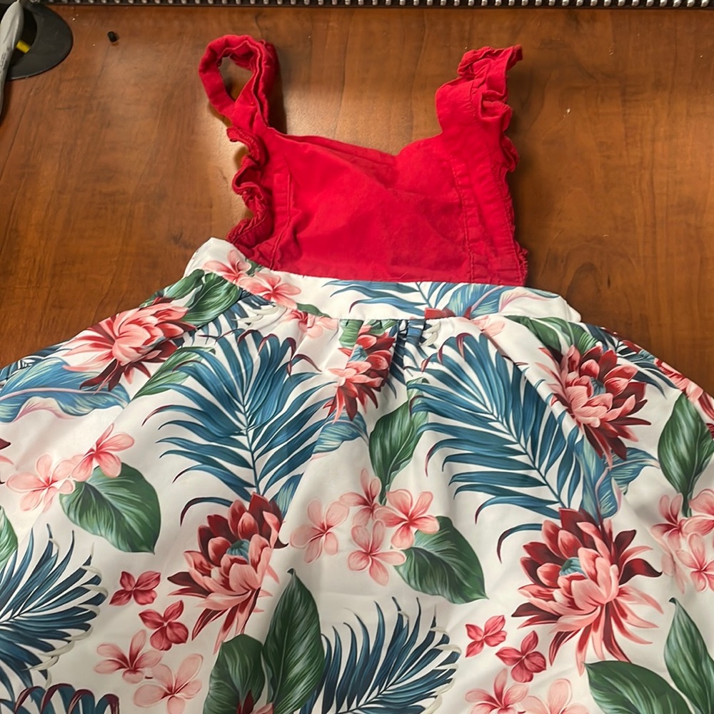 Girls dress floral print